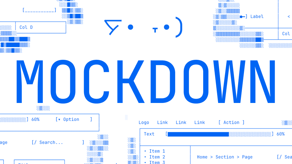 Mockdown: ASCII wireframe editor